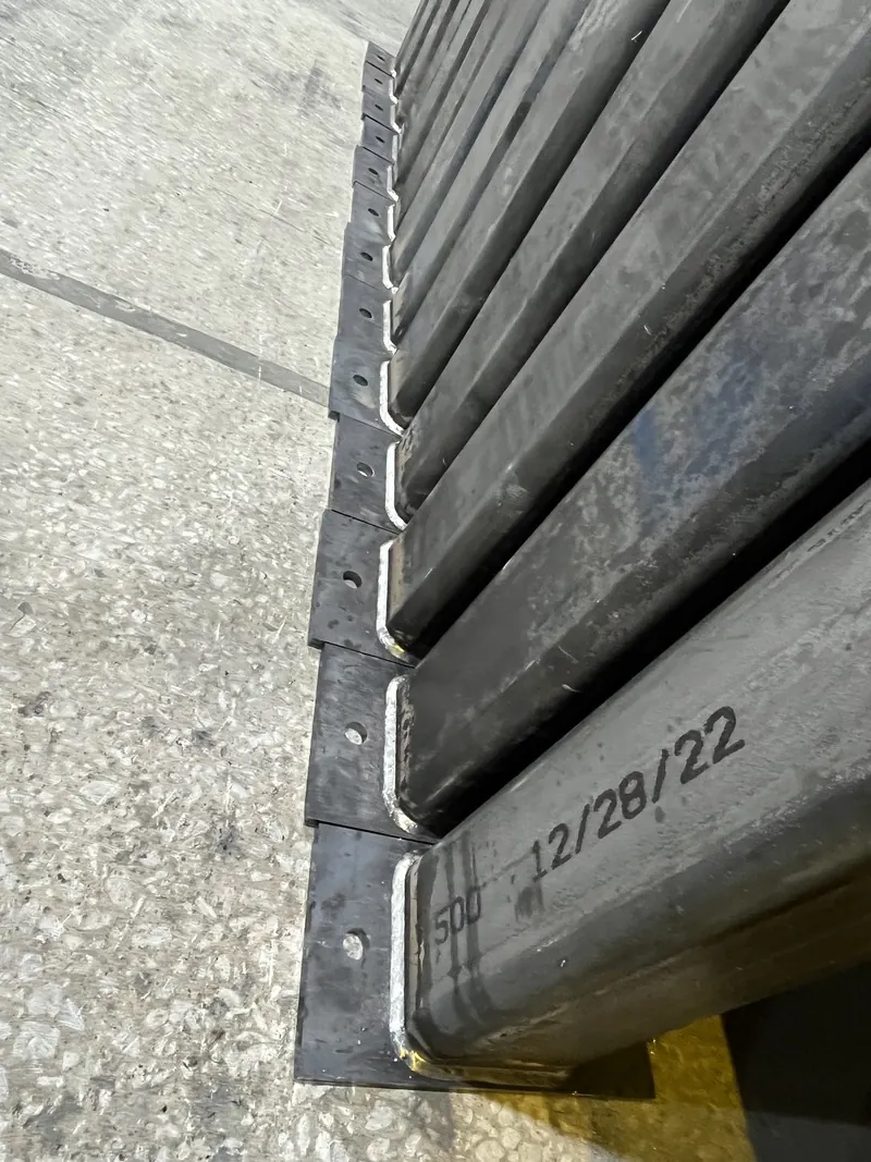 Stacked fabricated steel channels, welding job by KC Ironcore
