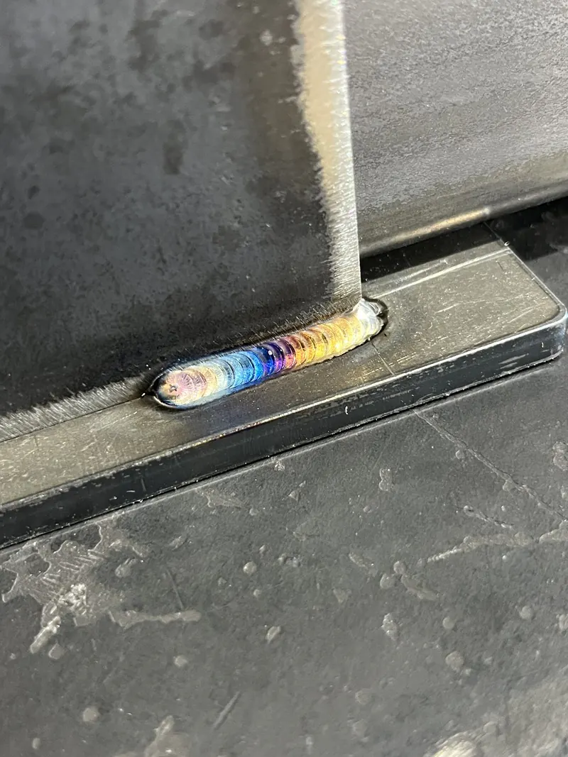 TIG weld bead detail