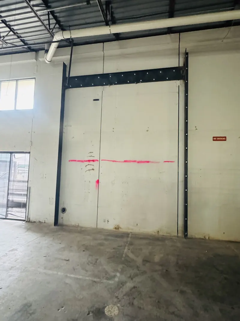 Warehouse structural steel framing, welding job by KC Ironcore