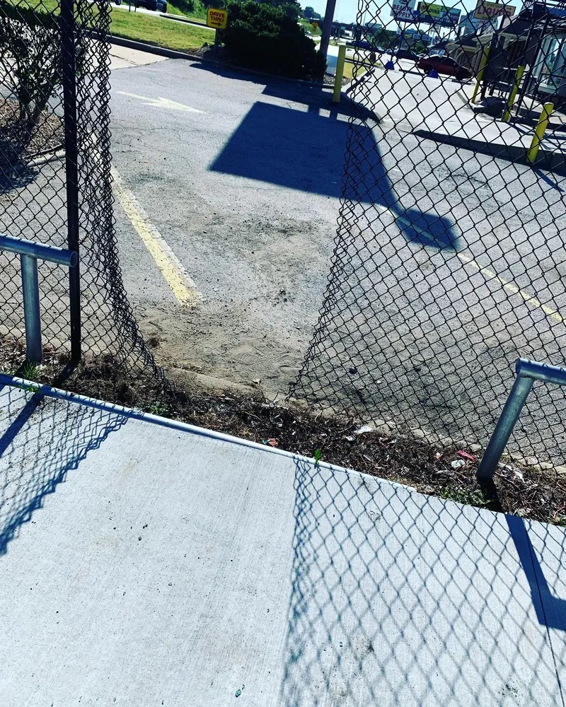 Chain-link fence section, welding job by KC Ironcore