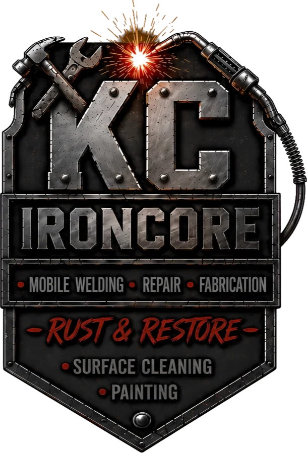 KC Ironcore: mobile welding, repair, fabrication, rust & restore, surface cleaning, painting